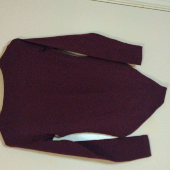 Mangopop Maroon Bodysuit Size S NWT - Picture 4 of 5